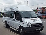 Бесплатный автобус Genser в пункт аренды автомобилей АрендаАвто-мгд на Новорязанском шоссе